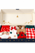 Santa Christmas fuzzy socks four-pack gift box