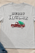 Christmas Truck Plaid T-shirt flat lay