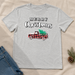 Christmas Truck Plaid T-shirt flat lay
