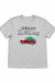 Christmas truck - plaid t-shirt centered smaller on pure white background