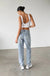 Classic High Rise Straight Leg Denim Jeans - LECCE