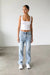 Classic High Rise Straight Leg Denim Jeans - LECCE