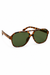 Classic Oversized Sunglasses - Tortoise Green