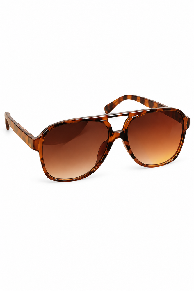 Classic Oversized Sunglasses - Translucent Brown