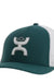 Coach Hooey Teal / White 5 - Panel Flexfit with Teal / White Hooey Hands Up Logo - LECCE