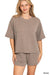 Corded Rib Short Sleeve Tee & Short Pants Set - LECCE