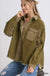 Corduroy Collared Button Down Jacket - LECCE