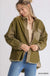Corduroy Collared Button Down Jacket - LECCE