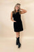 Corduroy Sleeveless Mini Dress With Patched Pockets - LECCE