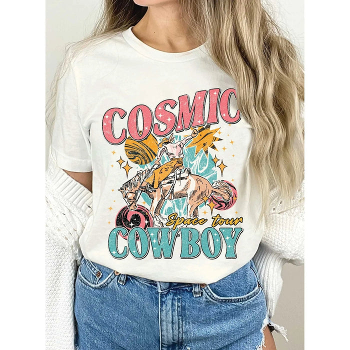 Cosmic Cowboy Graphic Tshirts - LECCE