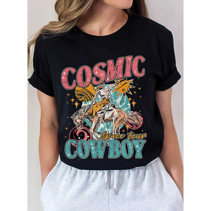 Cosmic Cowboy Graphic Tshirts - LECCE