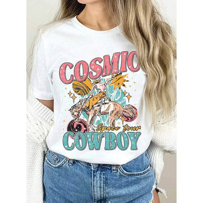 Cosmic Cowboy Graphic Tshirts - LECCE