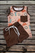 COUNTRY BOY" MULTI PRINTED BROWN 2 PIECE SET. - LECCE