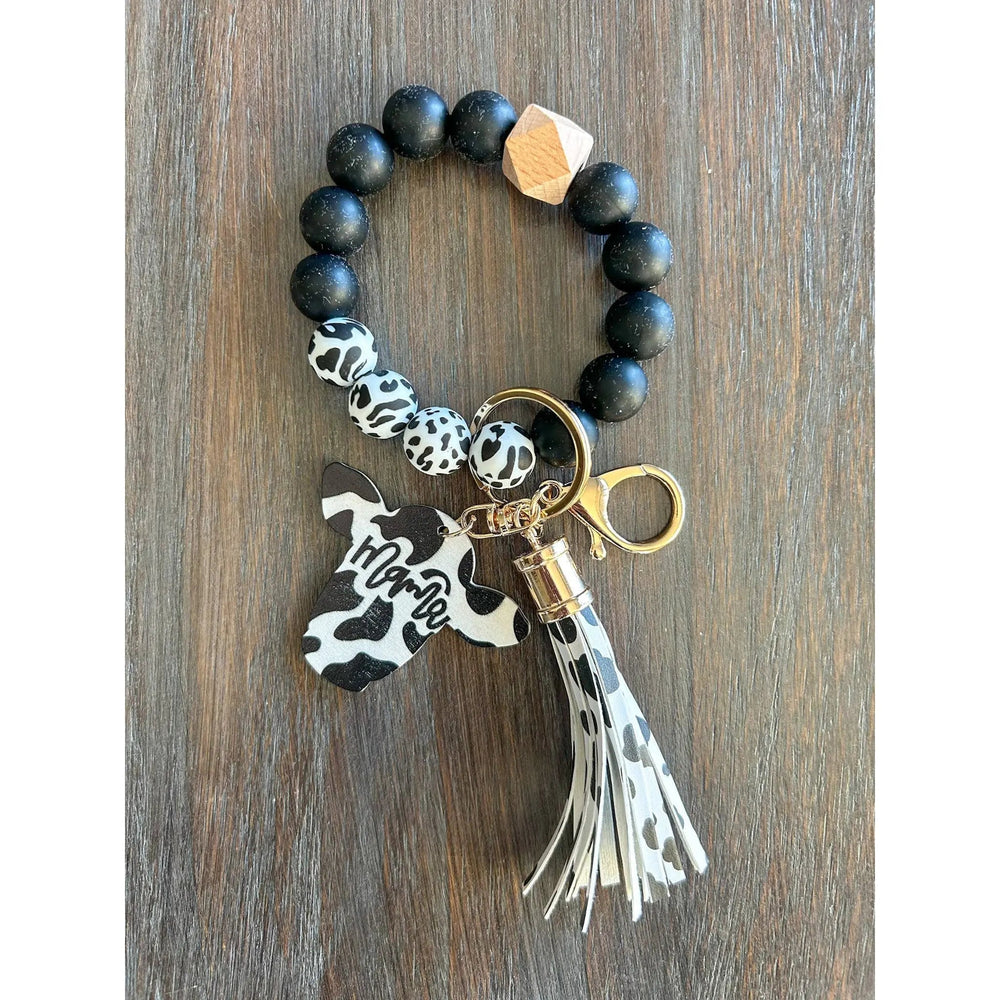Cow Mama Keychain Wristlet - LECCE