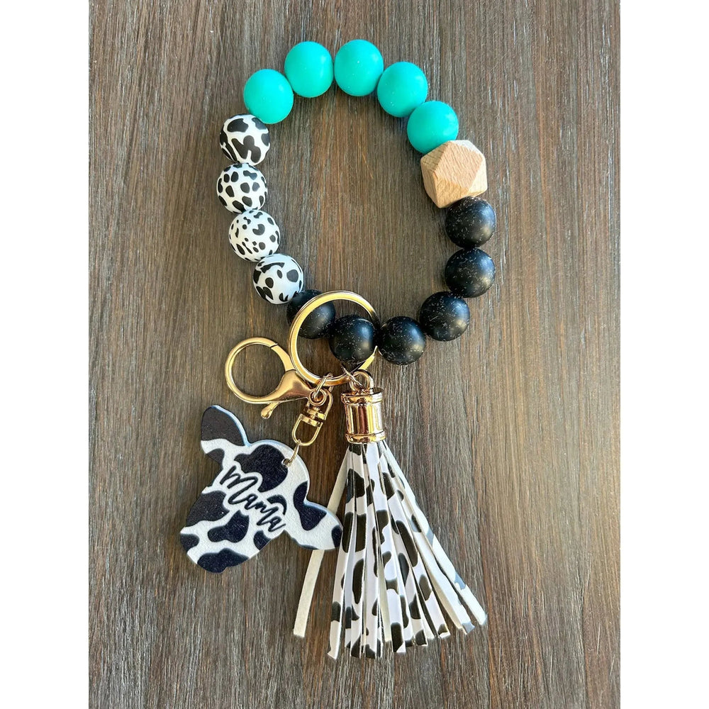 Cow Mama Keychain Wristlet - LECCE