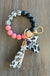 Cow Mama Keychain Wristlet - LECCE
