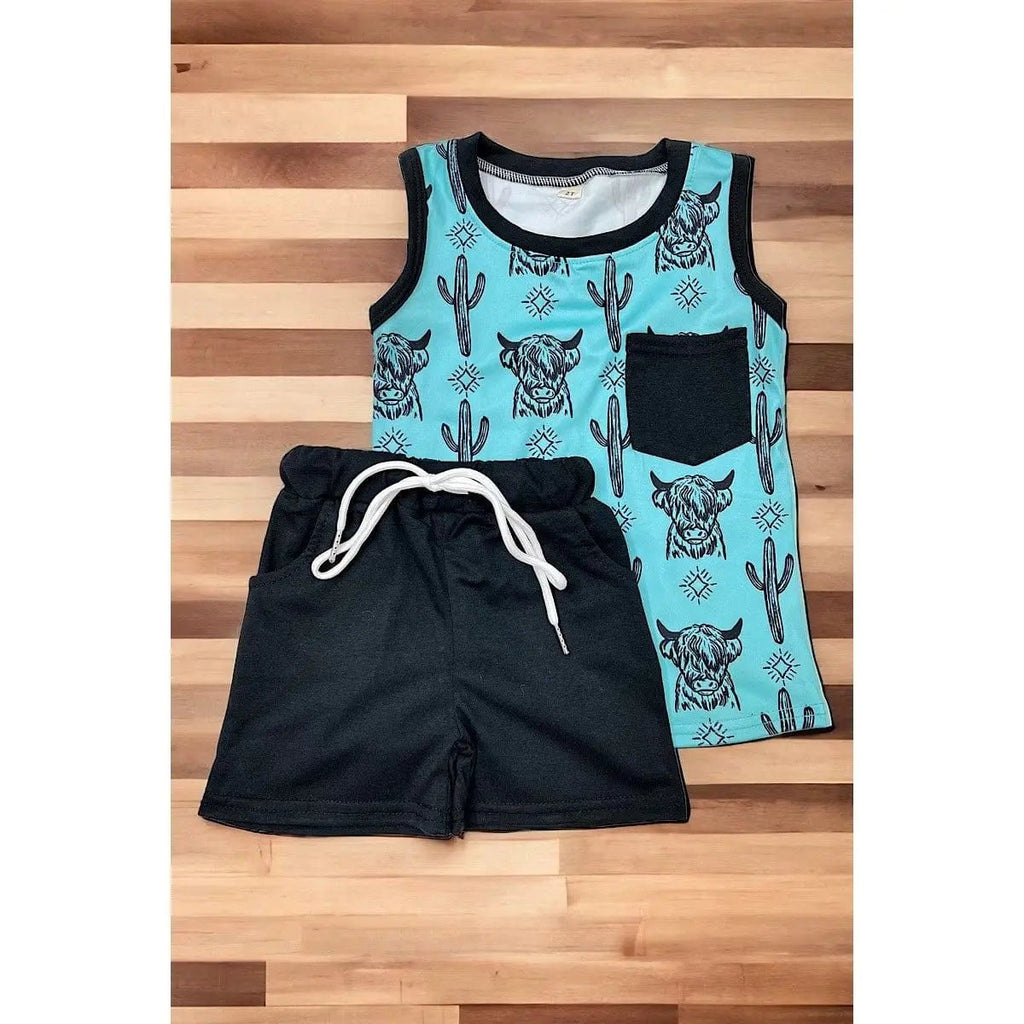 Conjunto estampado de vaca
