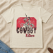 Cowboy Killers T-shirt flat lay