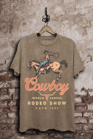 Cowboy Rodeo Show Graphic Top - LECCE