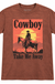 Cowboy Take Me Away Graphic Tee on white background