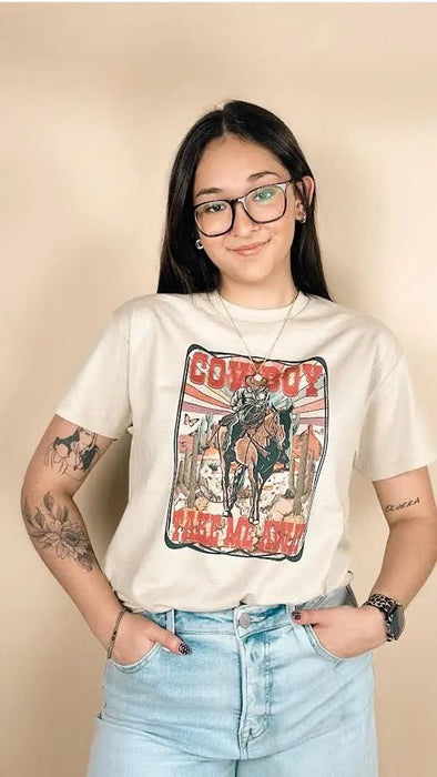 Cowboy Take Me Away Tee - LECCE