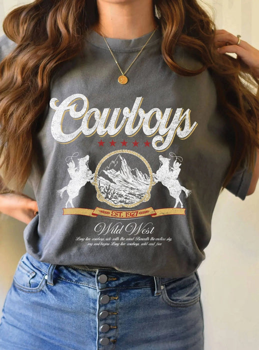 Cowboy Wild West Graphic Tee - LECCE