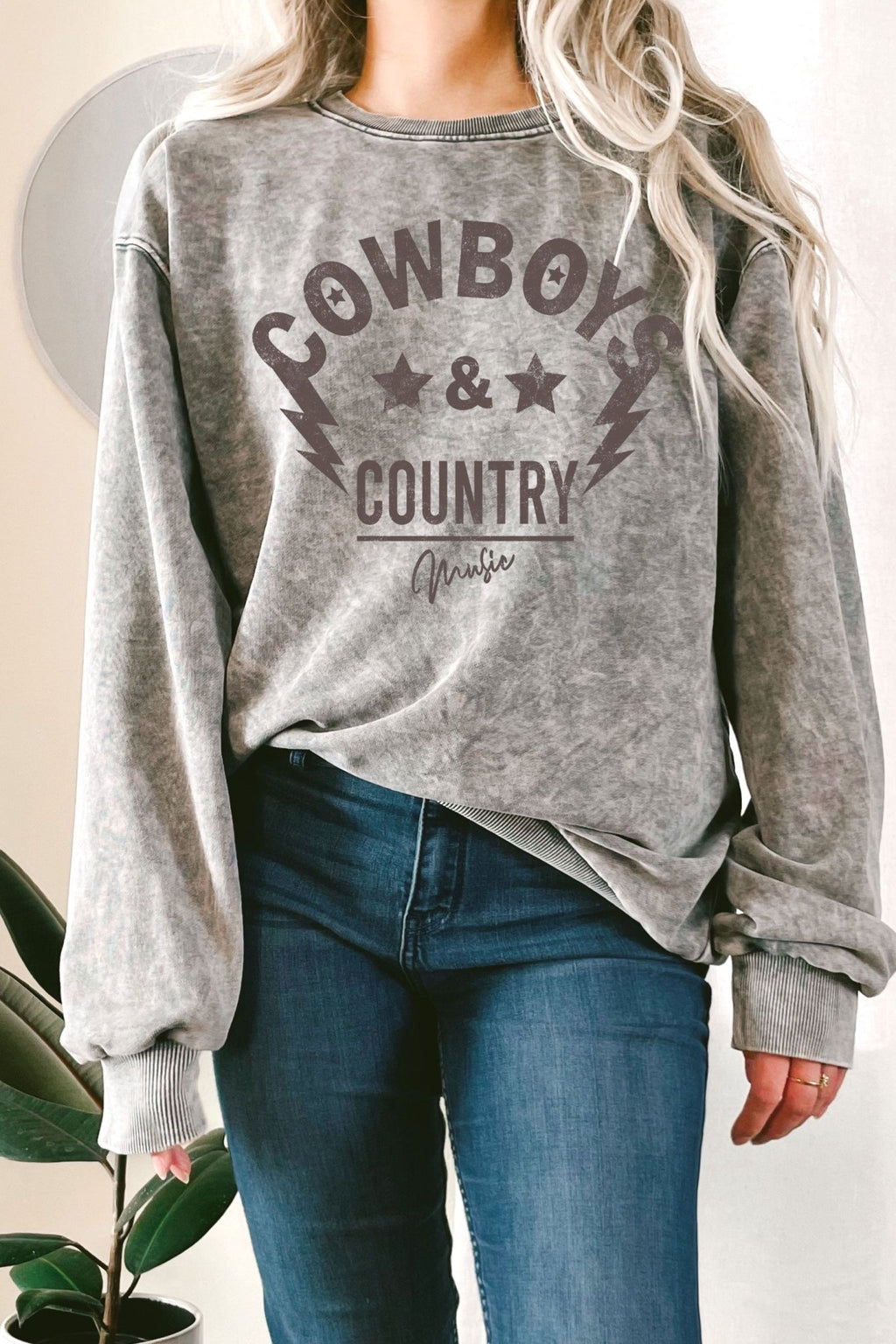 Cowboys Country Music Mineral Terry Sweatshirts