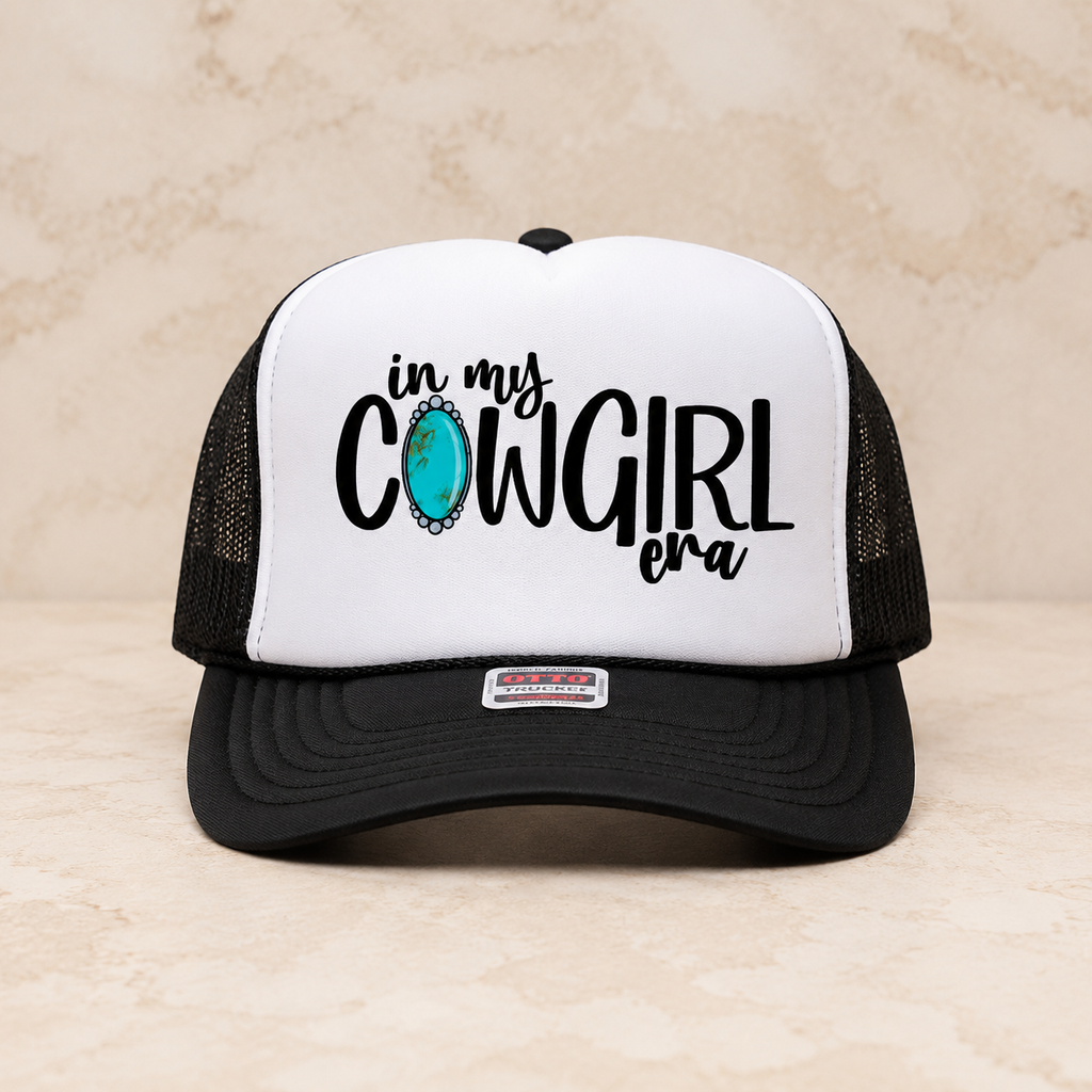 In My Cowgirl Era Western Foam Front Trucker Hat