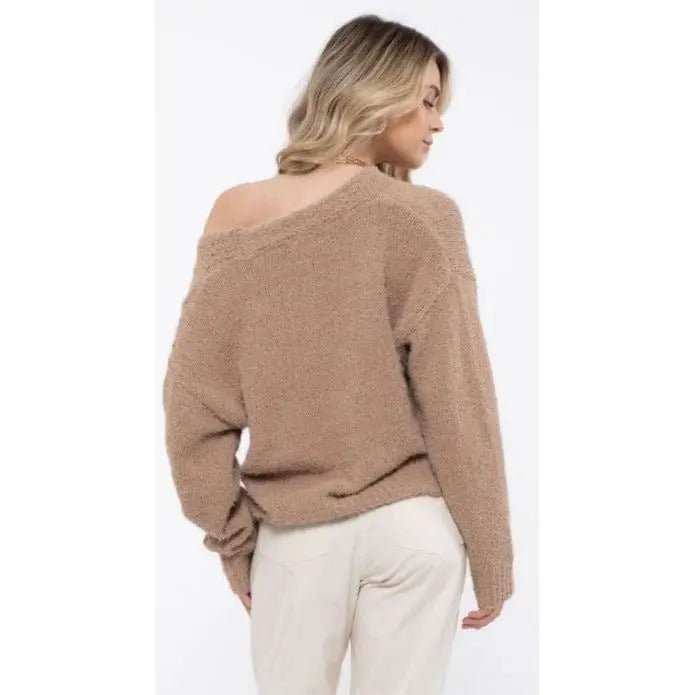 Cozy Button Up Sweater - LECCE