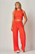 Crinkle Textured Cropped Top 2pc Loungewear Set - LECCE
