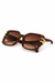Oversized Cross-Hatched Sunglasses - Tiger