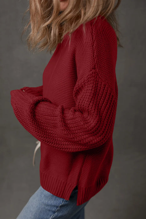 Front Seam Loose Sweater