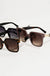 Metallic Joint Large Square Sunglasses Collections by Fame Accessories