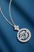 Dancing Moissanite Charm Necklace in 925 Sterling Silver 1.0ct - LECCE