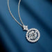 Dancing Moissanite Charm Necklace in 925 Sterling Silver 1.0ct - LECCE