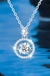 Dancing Moissanite Charm Necklace in 925 Sterling Silver 1.0ct - LECCE
