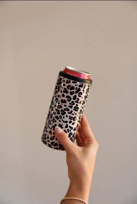 Hard Cooling Can in Leopard The Front Porch Label