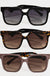 Metallic Joint Large Square Sunglasses Collections by Fame Accessories