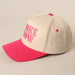 SMOKE SHOW Typographic Embroidery Baseball Cap Fashion City