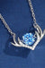 Deer Antler Dancing Stone Necklace in 925 Sterling Silver - LECCE
