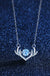 Deer Antler Dancing Stone Necklace in 925 Sterling Silver - LECCE