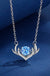 Deer Antler Dancing Stone Necklace in 925 Sterling Silver - LECCE