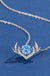 Deer Antler Dancing Stone Necklace in 925 Sterling Silver - LECCE