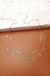 Delicate Double Layer Star Drop Necklace - LECCE
