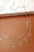 Delicate Double Layer Star Drop Necklace - LECCE