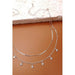 Delicate Double Layer Star Drop Necklace - LECCE