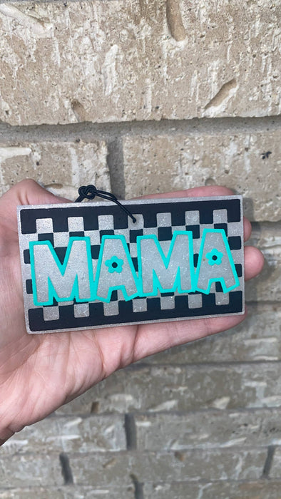 Checkered Mama Freshie Gussied Up