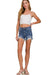 Distressed Hem Denim Shorts - LECCE