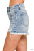 Distressed Hem Denim Shorts - LECCE