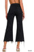Distressed Knee Flare Crop High - waist Pants - LECCE